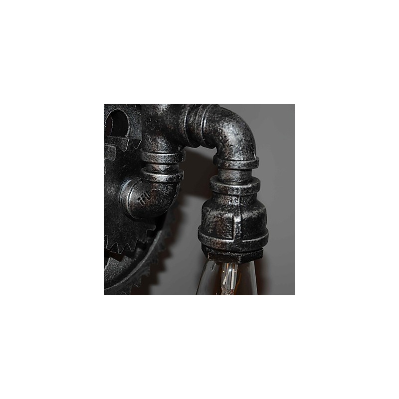 クリエイティブアイアンバーレストランバー通路壁ランプ壁ランプロフトインダストリアルギアパーソナリティ古い水道管を行う