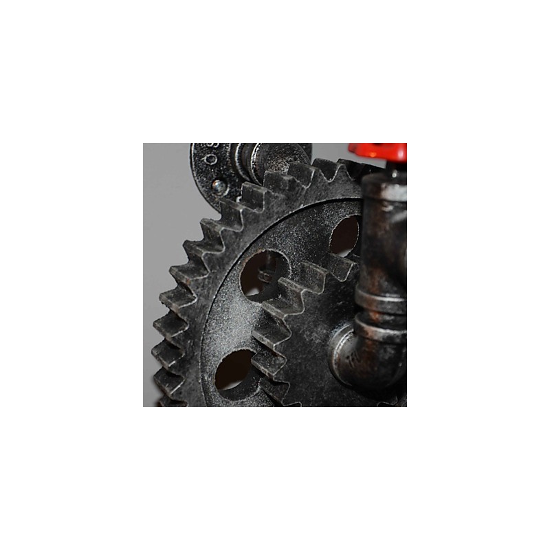 クリエイティブアイアンバーレストランバー通路壁ランプ壁ランプロフトインダストリアルギアパーソナリティ古い水道管を行う