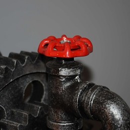 クリエイティブアイアンバーレストランバー通路壁ランプ壁ランプロフトインダストリアルギアパーソナリティ古い水道管を行う