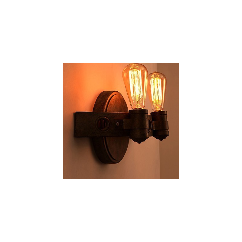 アメリカのクリエイティブな古代の方法を復元した錬鉄製の満月マチェーテの壁ランプライト