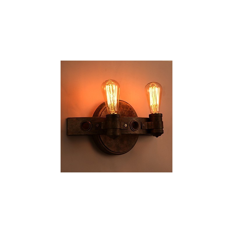 アメリカのクリエイティブな古代の方法を復元した錬鉄製の満月マチェーテの壁ランプライト