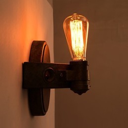 アメリカのクリエイティブな古代の方法を復元した錬鉄製の満月マチェーテの壁ランプライト