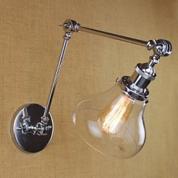 クロームガラス ダブルアーム 調節可能 シルバー バー KTV ベッドサイド 通路 レストラン ホテル 部屋 壁
