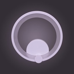 壁取り付け用燭台 モダン 直径27CM リング コンテンポラリー メタル アクリル 90 240V