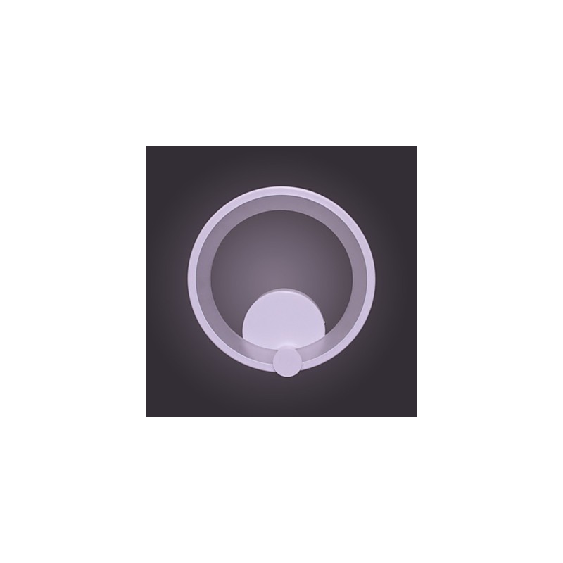 壁取り付け用燭台 モダン 直径27CM リング コンテンポラリー メタル アクリル 90 240V