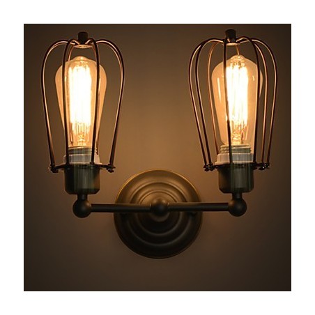 ロフト アメリカンカントリー アイアンアート アンティーク ウォールランプ インダストリーライト