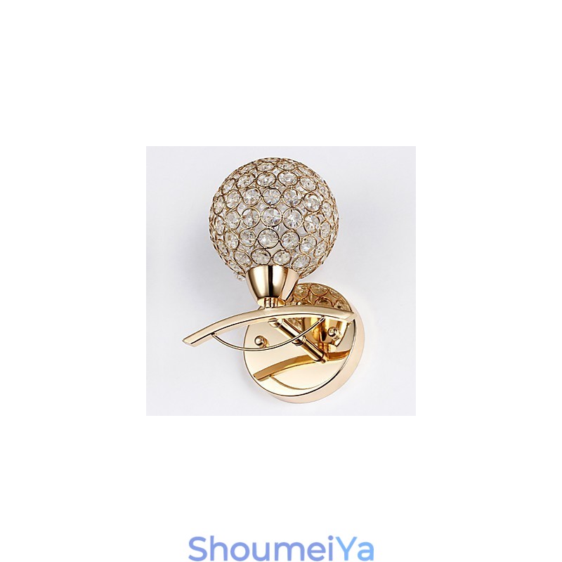 壁取り付け用燭台 読書用壁ライト クリスタル ミニスタイル モダン コンテンポラリー メタル