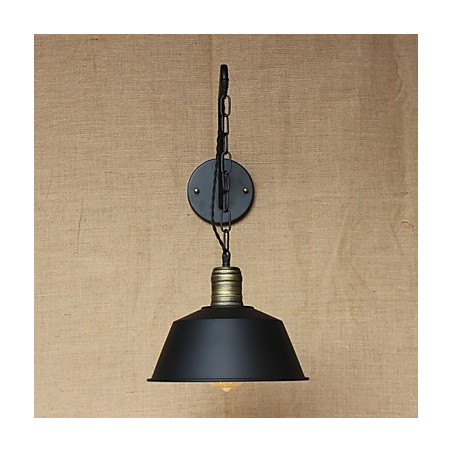 シンプルでクリエイティブな個性的なウォールランプ 業界チェーン アメリカンレトロアイアンアイル ベッドルーム ベッドサイドウォールランプ