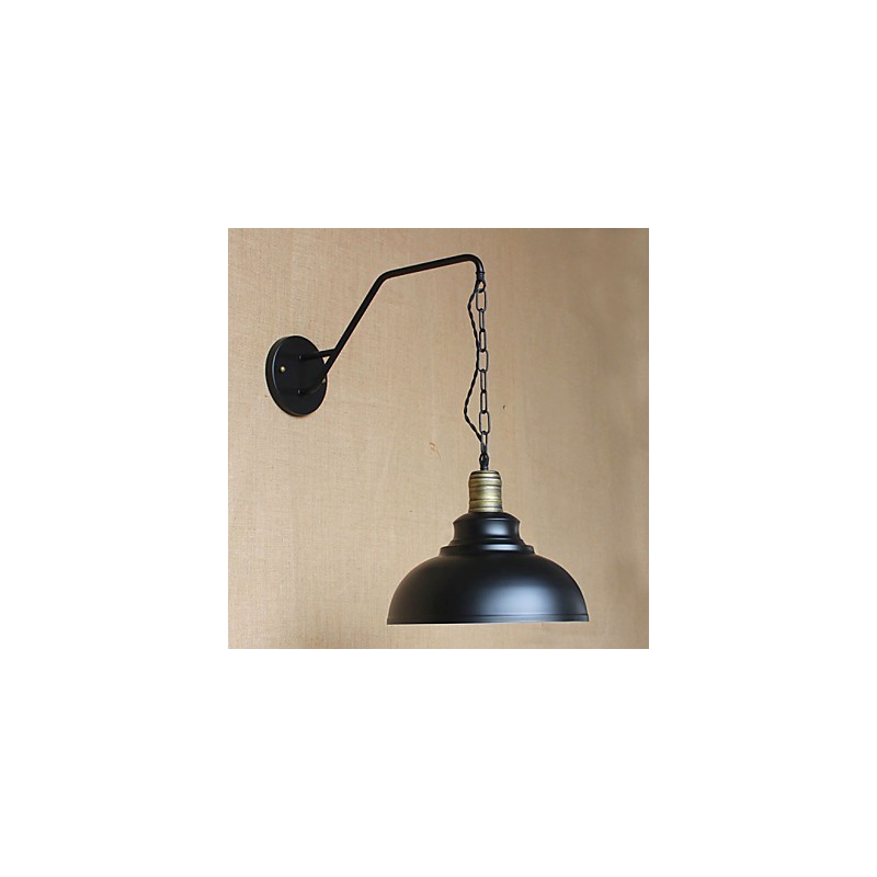 シンプルでクリエイティブな個性的なウォールランプ 産業チェーン アメリカンレトロアイアンアイル ベッドルーム ベッドサイドウォールランプ