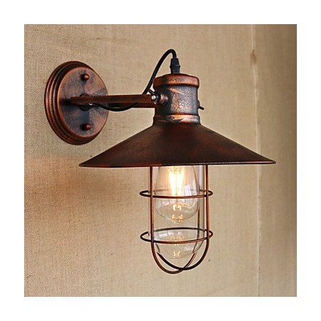 ロフト工業倉庫クリエイティブリビングルームバルコニー風鉄ノスタルジックレトロ田園階段壁ランプ