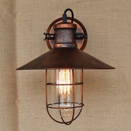 ロフト工業倉庫クリエイティブリビングルームバルコニー風鉄ノスタルジックレトロ田園階段壁ランプ