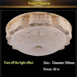 モダンで豪華なクリスタル天井に取り付けられた光吸収ドームライト直径50CM