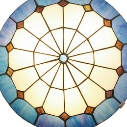 地中海スタイルの暖かい天井ランプランプ40cm照明器具直径