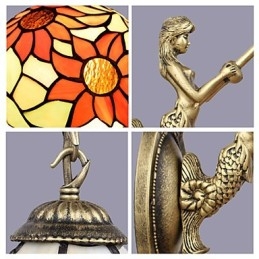 ヨーロッパの契約田舎クリエイティブ錬鉄壁ランプライト