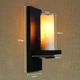 円筒形のアメリカンカントリースタイルのリビングルームの田園的な通路の倉庫産業のベッドサイドバーの装飾的な壁取り付け用燭台