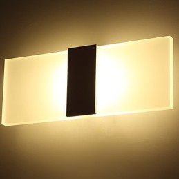 モダンスタイルのシンプルアクリル壁取り付け用燭台、リビングルーム、廊下、カフェ、寝室、子供部屋、ベッドサイドランプ