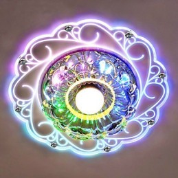 クリスタル天井ランプ スポットライト SMD 3W クリエイティブランプ チューブライト カラフルカラー ドームライト