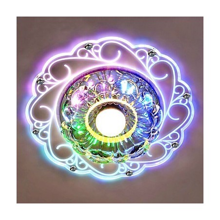 クリスタル天井ランプ スポットライト SMD 3W クリエイティブランプ チューブライト カラフルカラー ドームライト