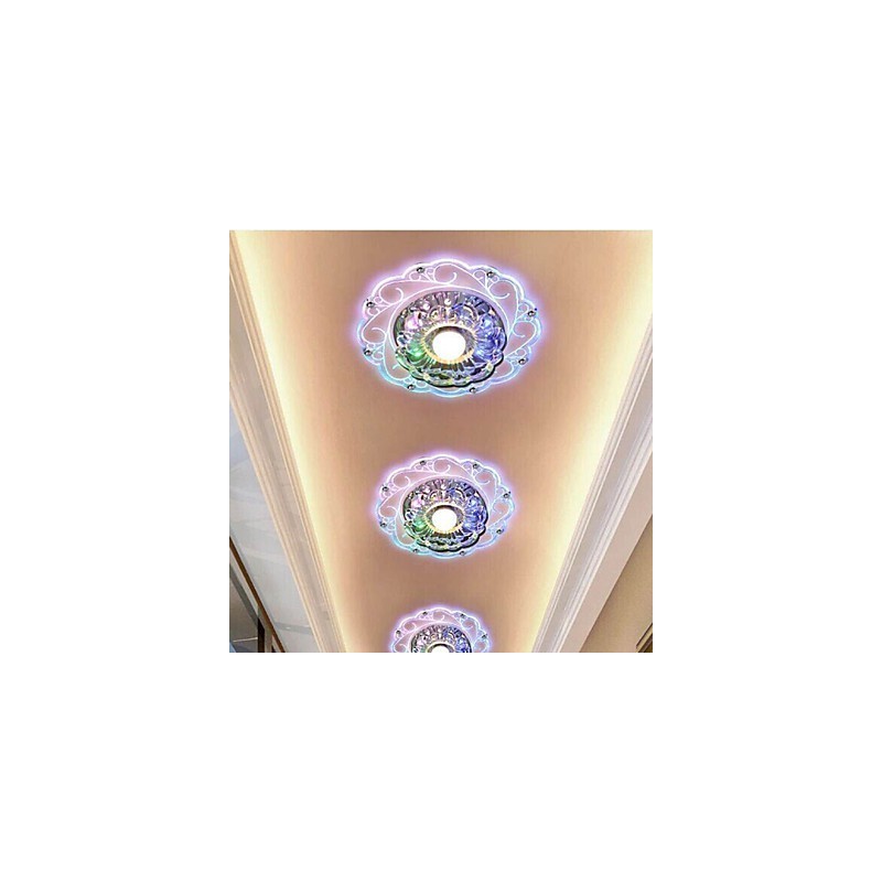 クリスタル天井ランプ スポットライト SMD 3W クリエイティブランプ チューブライト カラフルカラー ドームライト