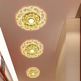 クリスタル天井ランプ スポットライト SMD 3W クリエイティブランプ チューブライト カラフルカラー ドームライト