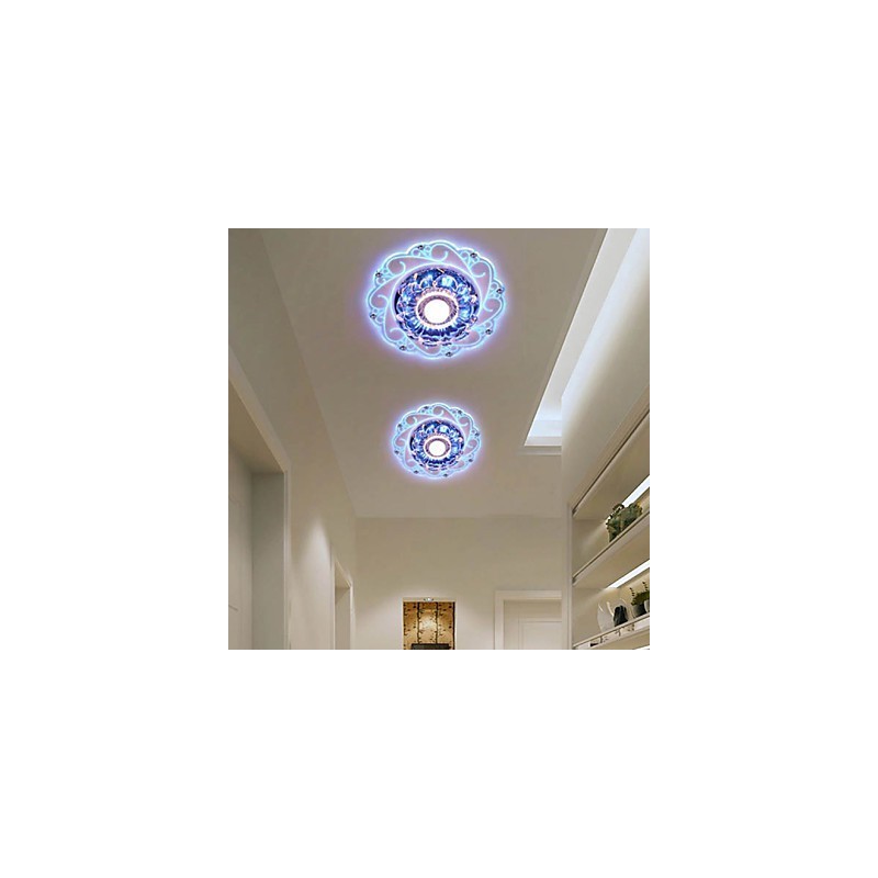クリスタル天井ランプ スポットライト SMD 3W クリエイティブランプ チューブライト カラフルカラー ドームライト