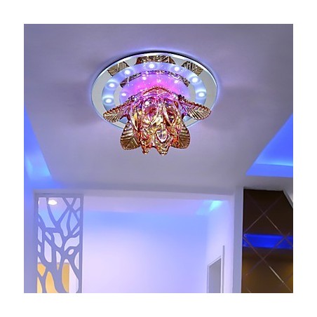 円形クリスタルアイデア天井ランプチューブライトはドームランプの光を吸収します