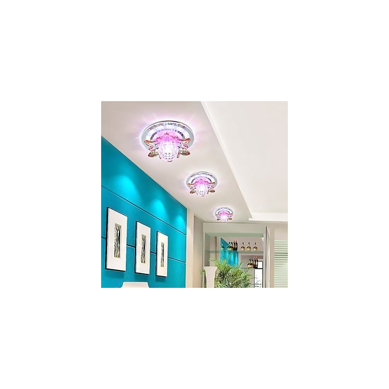 円形クリスタルアイデア天井ランプチューブライトはドームランプの光を吸収します