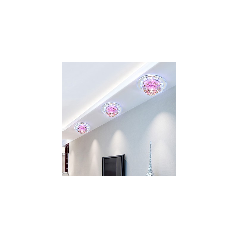 円形クリスタルアイデア天井ランプチューブライトはドームランプの光を吸収します