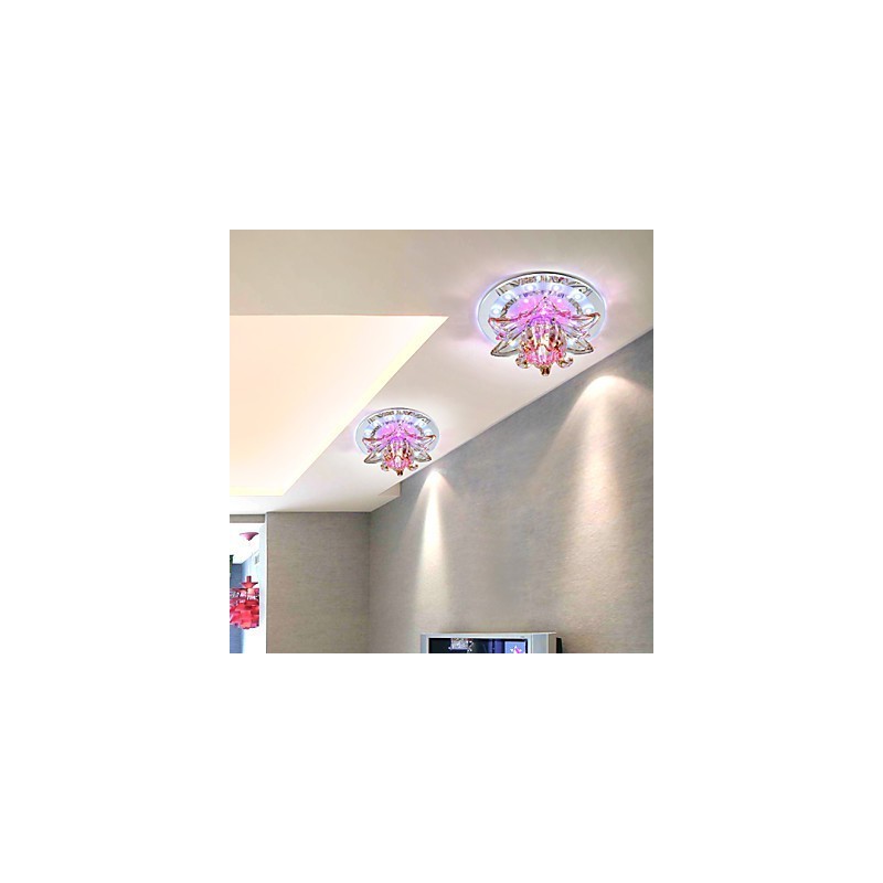 円形クリスタルアイデア天井ランプチューブライトはドームランプの光を吸収します