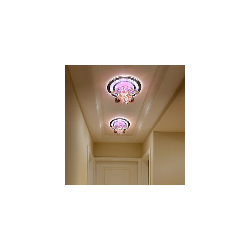 円形クリスタルアイデア天井ランプチューブライトはドームランプの光を吸収します