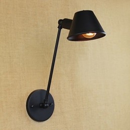 レトロでシンプルな鉄製の壁取り付け用燭台