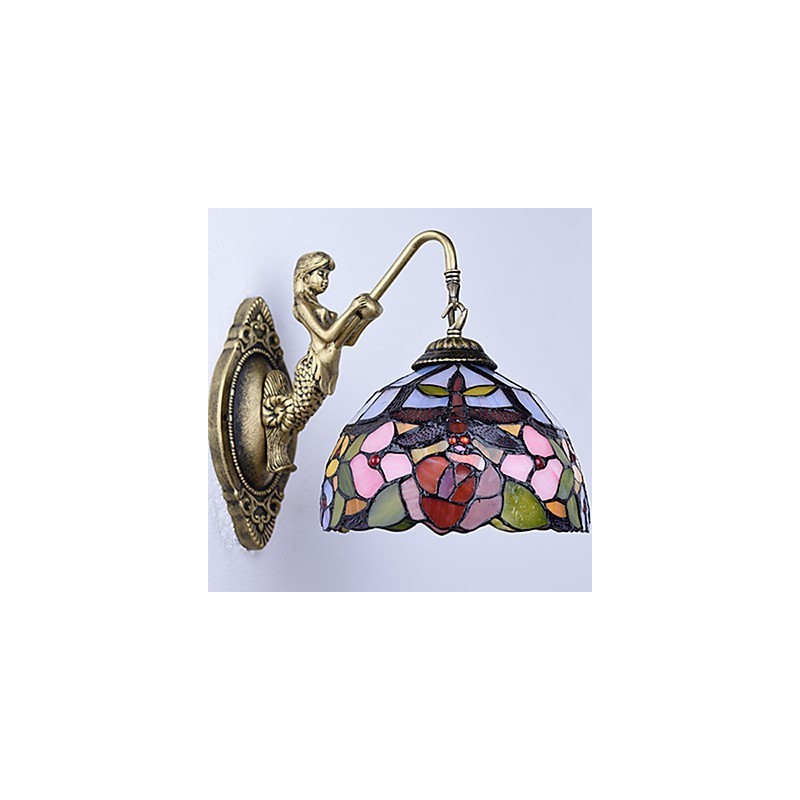 ヨーロッパの契約田舎クリエイティブ錬鉄壁ランプガラスライト