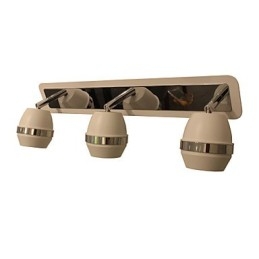 モダンな球形クロームウォールライト バスルームライト 3つのライト付き