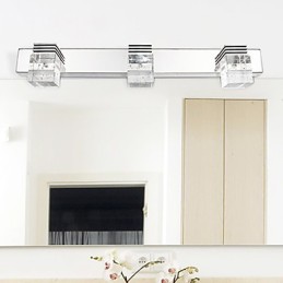 ガラスバブルキュービックシェードミラーフロントスタイルのモダンなウォールライト