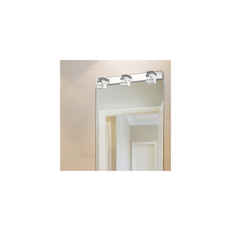 ガラスバブルキュービックシェードミラーフロントスタイルのモダンなウォールライト