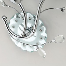 クリエイティブフラワーズコンテンポラリーでコントラクトなクリエイティブクリスタルウォールランプライト