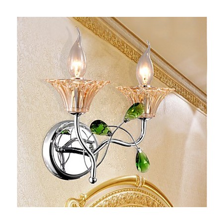 ヨーロッパスタイルのクリエイティブで現代的な、コンパクトなクリスタルウォールランプライト