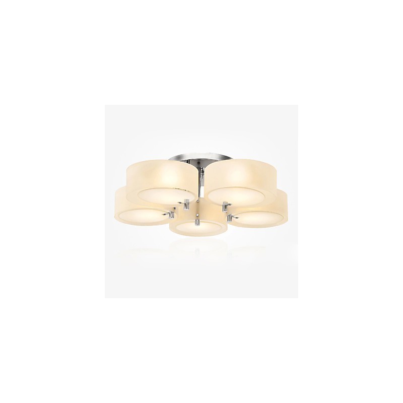 フラッシュマウント モダン コンテンポラリー 5 ライト シーリングライト メタル