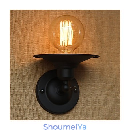 レトロミニマリストベッドサイド通路階段バルコニー装飾壁取り付け用燭台