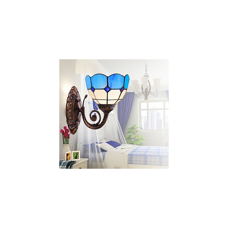 ヨーロッパタイプ 古代の方法を復元した壁ランプ クリエイティブな地中海ガラスライト