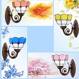 ヨーロッパタイプ 古代の方法を復元した壁ランプ クリエイティブな地中海ガラスライト