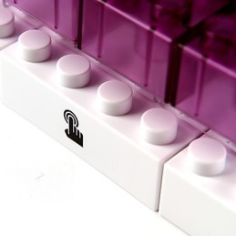 クリエイティブブロックフレームライトカラーかわいい小さなギフトウォールランプベルトフックライト