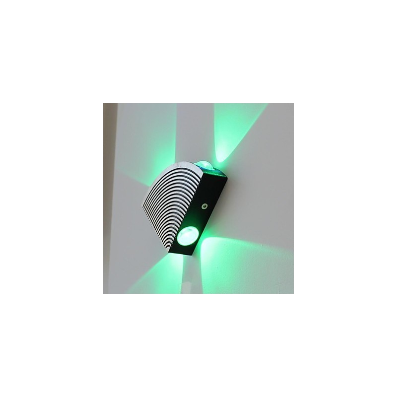 ファン ウォールランプ 4灯 グリーン アルミニウム アクリル