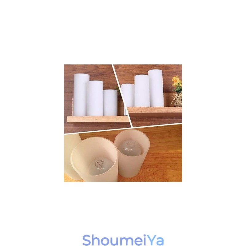 ウォールランプ 3灯とガラス