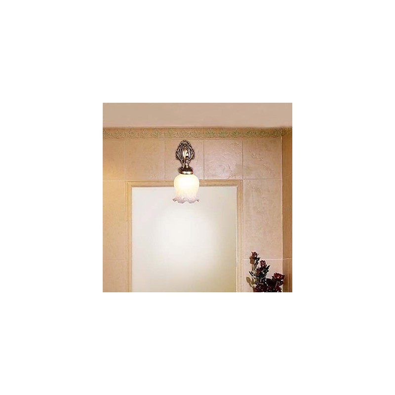 バスルーム ウォールライト 1 ライト クラシック メタル ガラス ペインティング