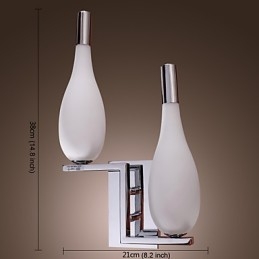 クリスタル ウォール ライト 2 灯 ボトル型シェード