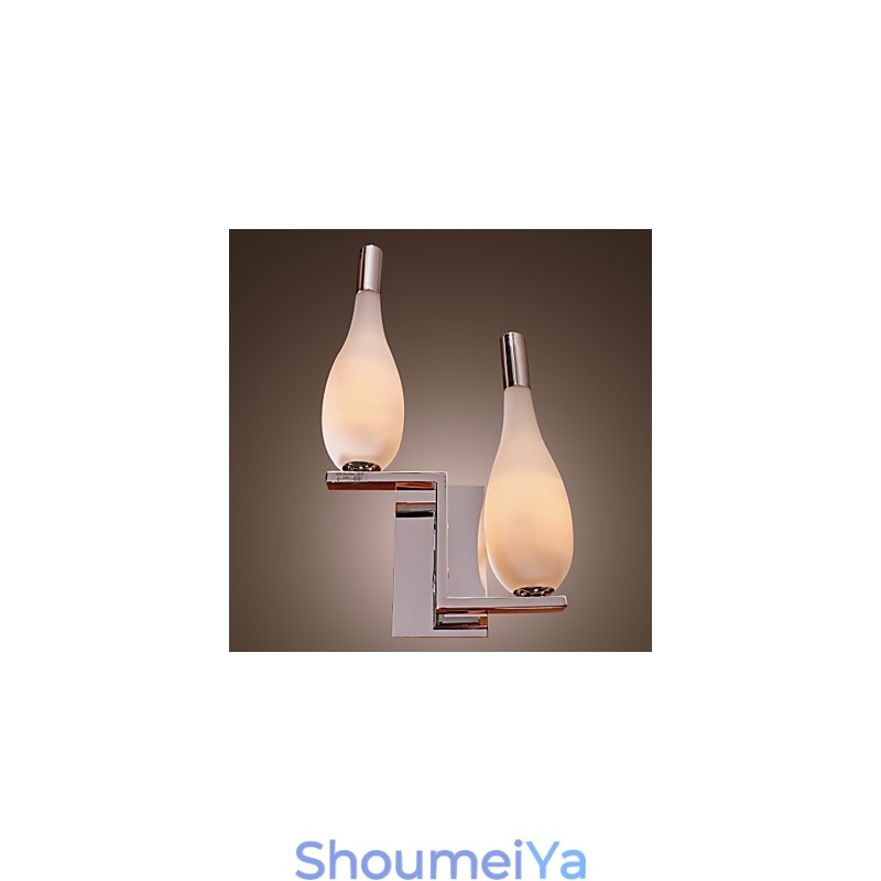 クリスタル ウォール ライト 2 灯 ボトル型シェード