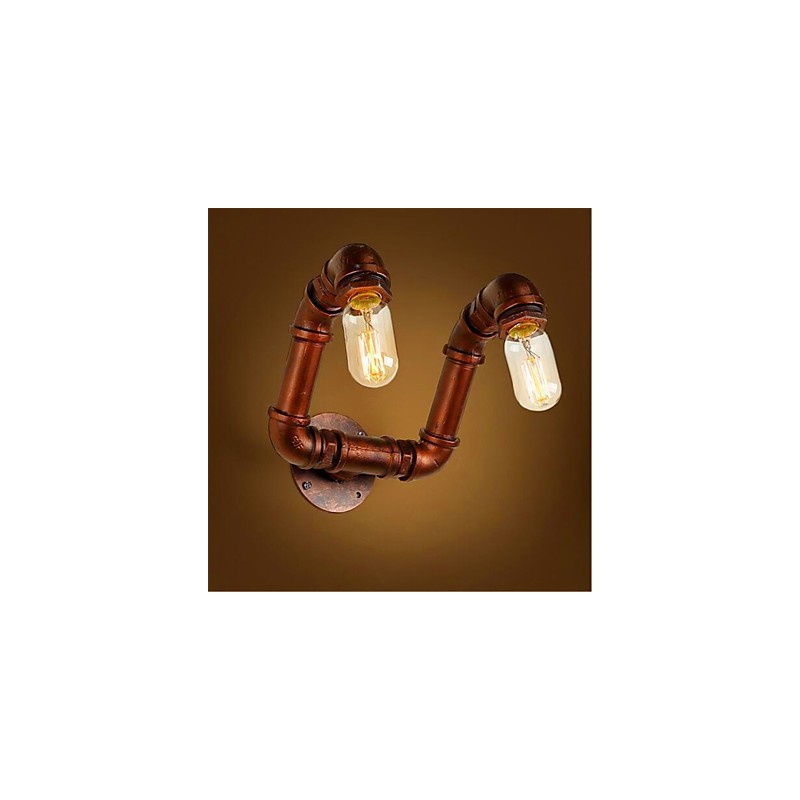 アメリカンバー翔寝室通路水道管壁ランプレトロインダストリアルアイアン壁ランプ