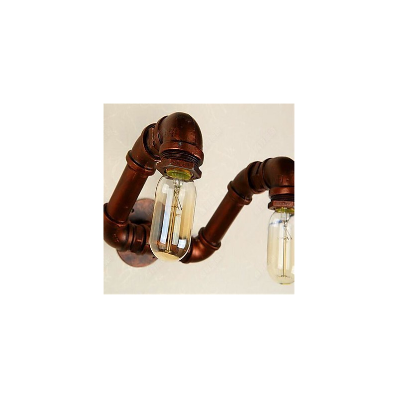 アメリカンバー翔寝室通路水道管壁ランプレトロインダストリアルアイアン壁ランプ