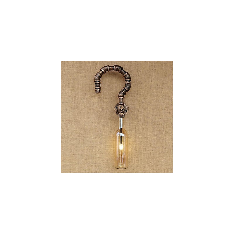 レトロアメリカンビレッジクリエイティブインダストリーウィンドデザイナーウォーターボトルウォールランプウォールライトアンバー